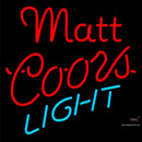 Custom Matt Coors Light Neon Sign 