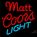 Custom Matt Coors Light Neon Sign 