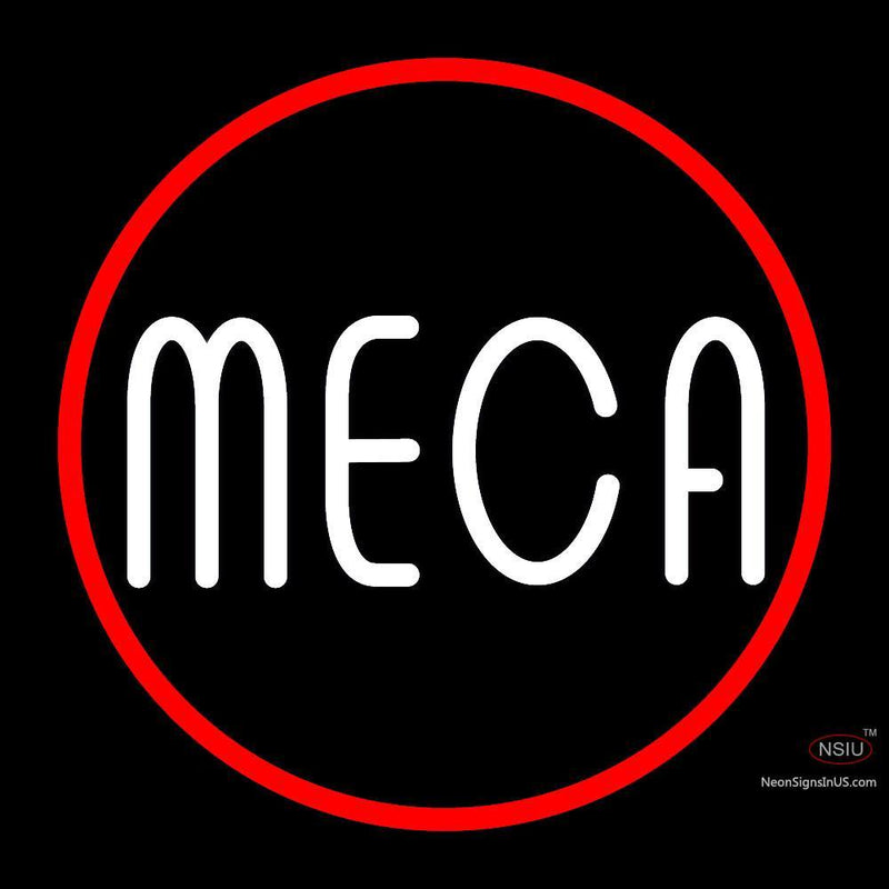 Custom Meca Logo With Border Neon Sign