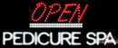 Custom Open Pedicure Spa Led Sign 