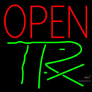 Custom Open With Trx Logo Neon Sign 
