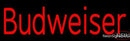 Custom Red Budweiser Logo Neon Sign 