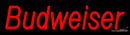 Custom Red Budweiser Logo Neon Sign 