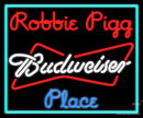 Custom Robbie Pigg Place Budweiser Neon Sign 