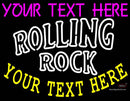 Custom Rolling Rock Double Line Neon Beer Sign 