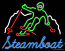 Custom Steamboat Mountain Skier Neon Sign 
