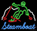 Custom Steamboat Mountain Skier Neon Sign 