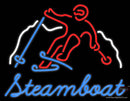 Custom Steamboat Mountain Skier Neon Sign 