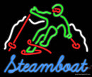 Custom Steamboat Mountain Skier Neon Sign 