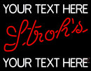 Custom Strohs Neon Beer Sign