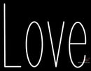 Custom White Love Neon Sign 