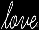 Custom White Love Neon Sign 