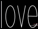 Custom White Love Neon Sign 7