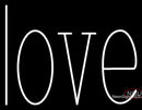 Custom White Love Neon Sign 