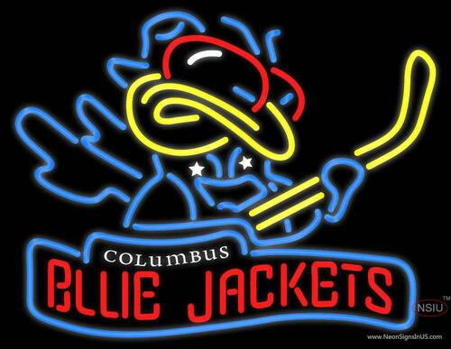 custom columbus blue jackets neon sign