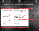 Custom Neon Letters Sign Online