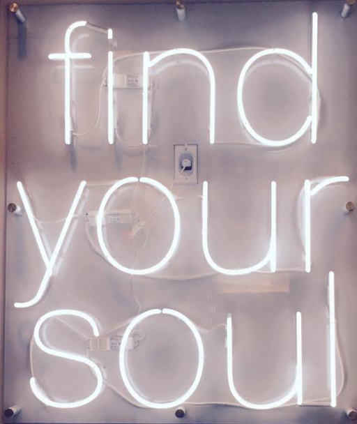 find your soul neon sign