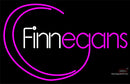 Finnegans Logo Text Neon Sign
