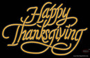 Happy Thanks Giving Neon Sign