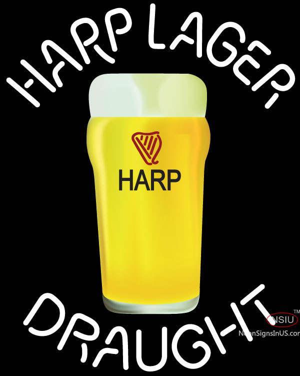 Harp Lager Draught Glass Neon Beer Sign