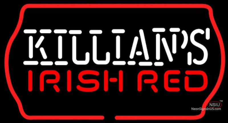 Killians Irish Red Text Neon Beer Sign
