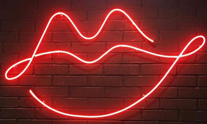 Kiss Lip Handmade Art Neon Signs