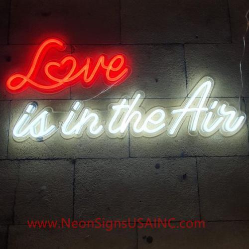 Love Is In The Air Wedding Home Deco Neon Sign