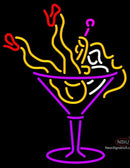 Martini Glass Grill Neon Sign