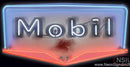 Mobil Gasoline Neon Sign