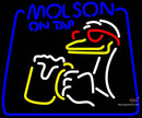 Molson On Tap Duck Neon Beer Sign