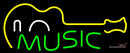 Music Guitar Neon Sign