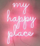 my happy place neon sign