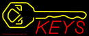 Keys Logo Handmade Art Neon Sign