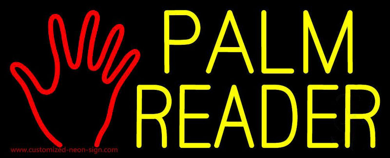 Palm Reader Logo Handmade Art Neon Sign