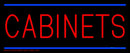 Cabinets Handmade Art Neon Sign