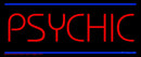 Psychic Blue Lines Handmade Art Neon Sign