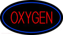 Oxygen Oval Blue Handmade Art Neon Sign