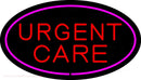Urgent Care Oval Pink Handmade Art Neon Sign