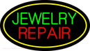 Jewelry Repair Oval Yellow Handmade Art Neon Sign