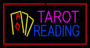 Tarot Reading Red Rectangle Handmade Art Neon Sign