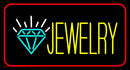Jewelry with Red Border Handmade Art Neon Sign