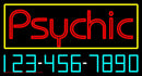 Psychic with Phone Number Handmade Art Neon Sign