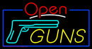 Open Guns Handmade Art Neon Sign