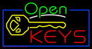 Open Keys Handmade Art Neon Sign