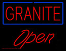 Granite Script1 Open Handmade Art Neon Sign