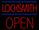 Locksmith Block Open Handmade Art Neon Sign