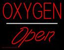 Oxygen Open White Line Handmade Art Neon Sign