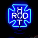 Hot Rod Cross Neon Sculpture
