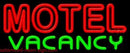 Motel Vacancy Handmade Art Neon Sign
