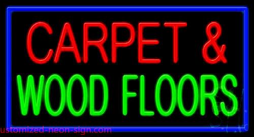 Carpet And Wood Floors Handmade Art Neon Sign